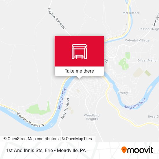 Mapa de 1st And Innis Sts