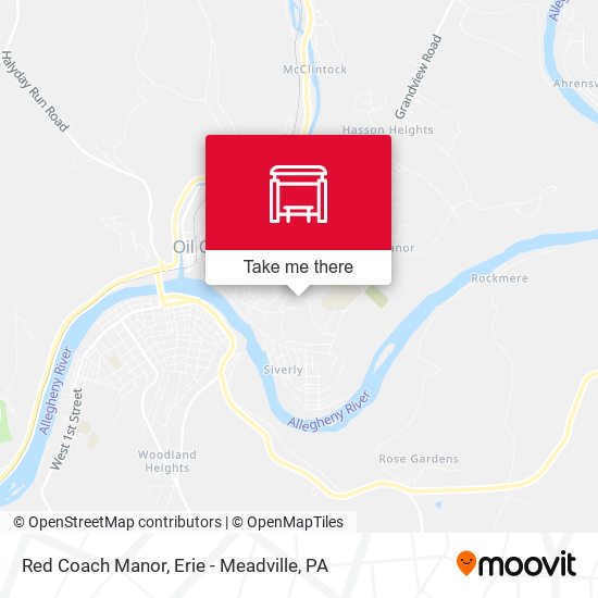 Red Coach Manor map