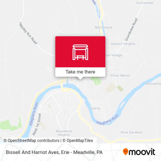 Bissell And Harriot Aves map