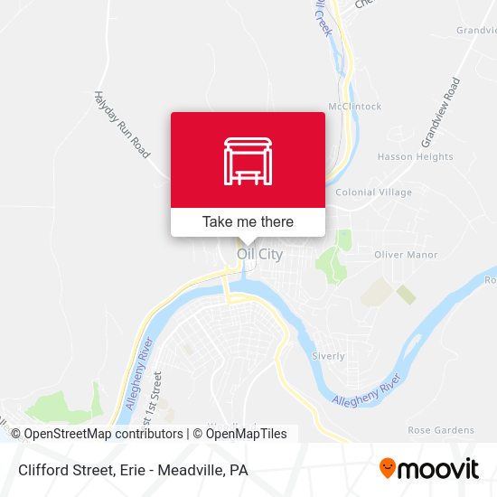 Clifford Street map