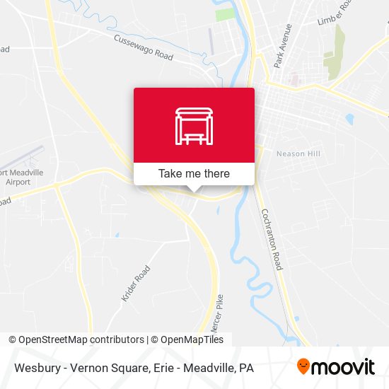 Wesbury - Vernon Square map