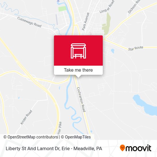 Liberty St And Lamont Dr map