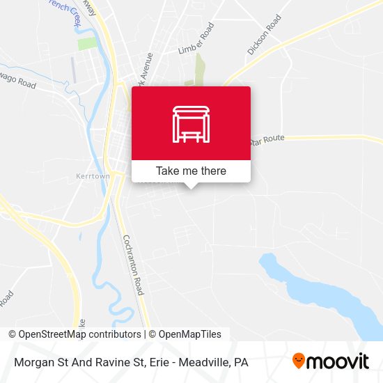 Morgan St And Ravine St map