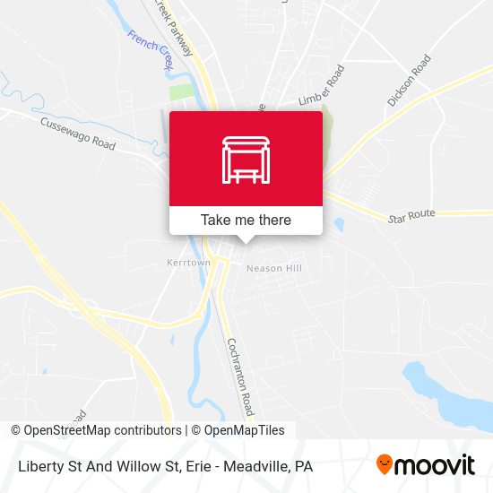 Liberty St And Willow St map