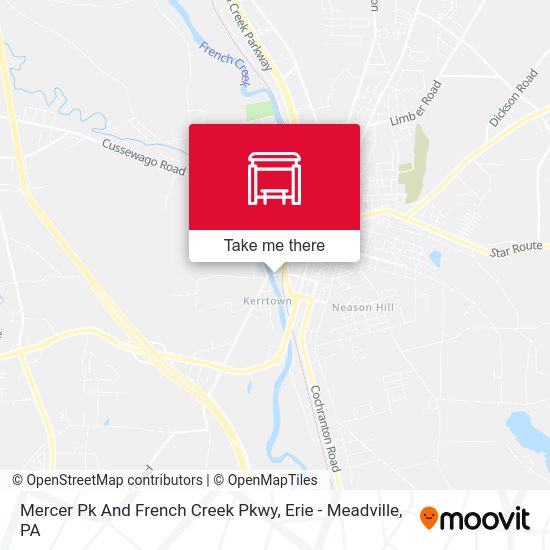 Mercer Pk And French Creek Pkwy map