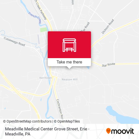 Mapa de Meadville Medical Center Grove Street