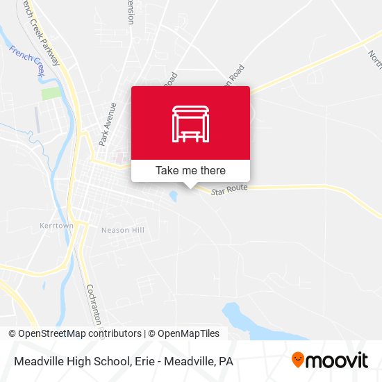 Mapa de Meadville High School
