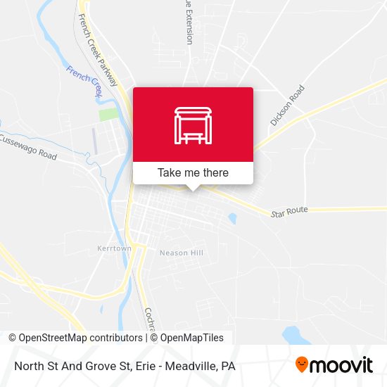 North St And Grove St map