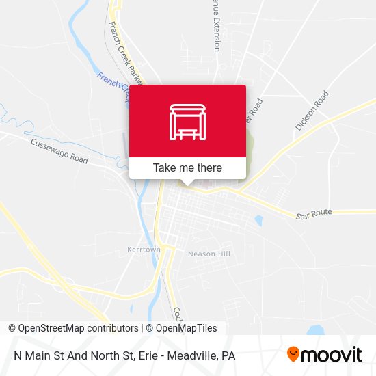 N Main St And North St map