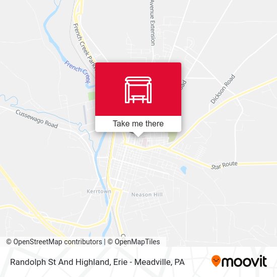 Randolph St And Highland map