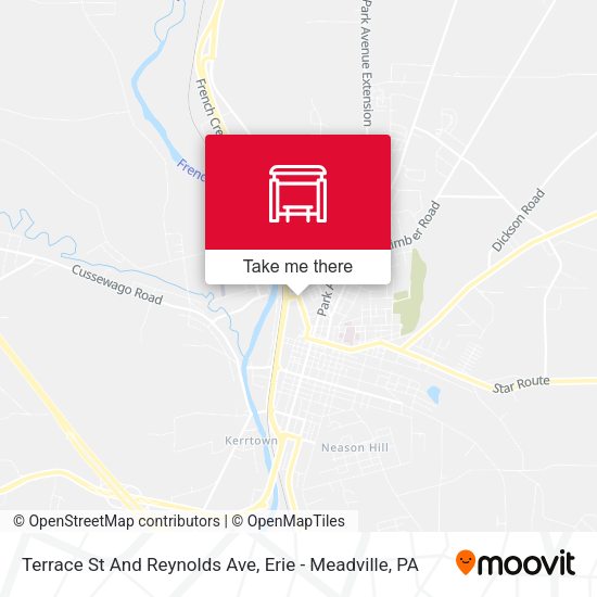 Terrace St And Reynolds Ave map
