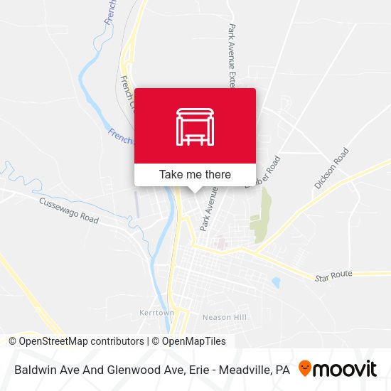Baldwin Ave And Glenwood Ave map