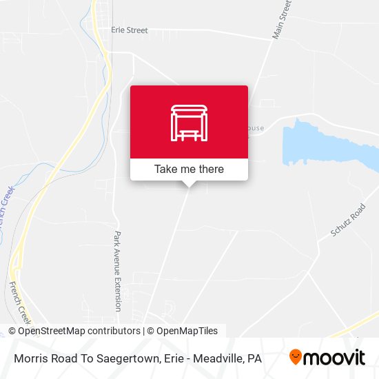 Morris Road To Saegertown map