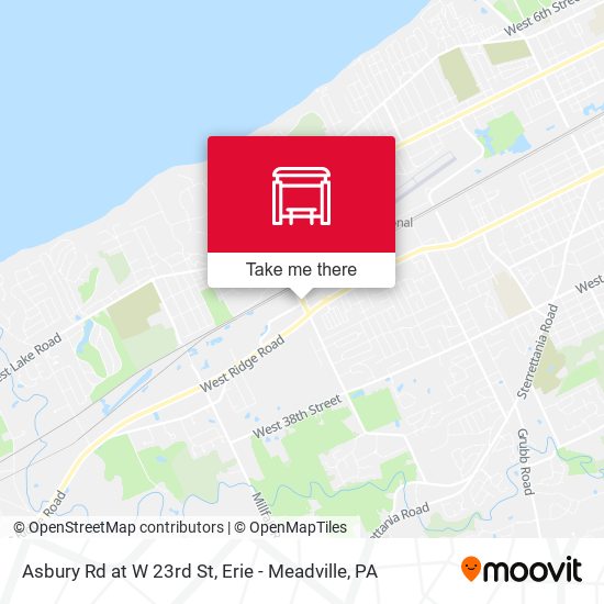 Asbury Rd at W 23rd St map