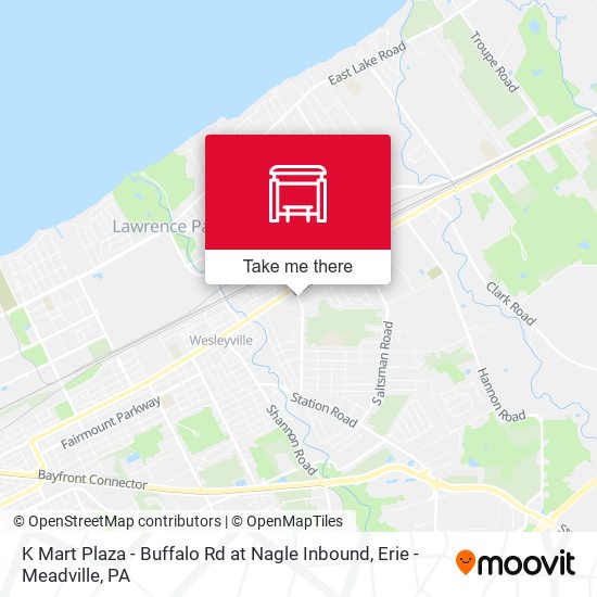 K Mart Plaza - Buffalo Rd at Nagle Inbound map