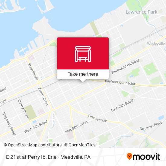 E 21st at Perry Ib map