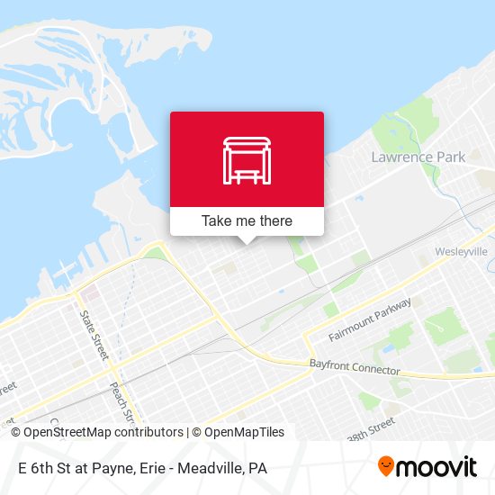 Mapa de E 6th St  at Payne