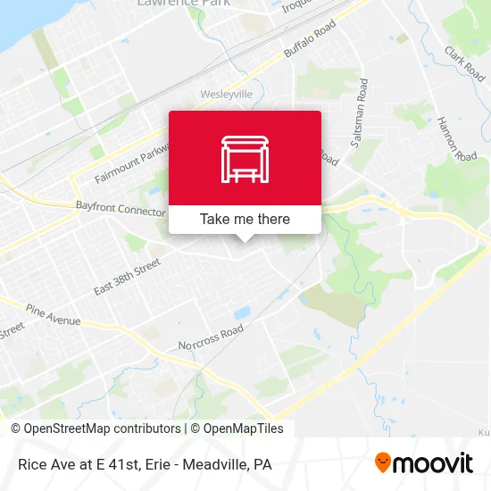 Rice Ave at E 41st map
