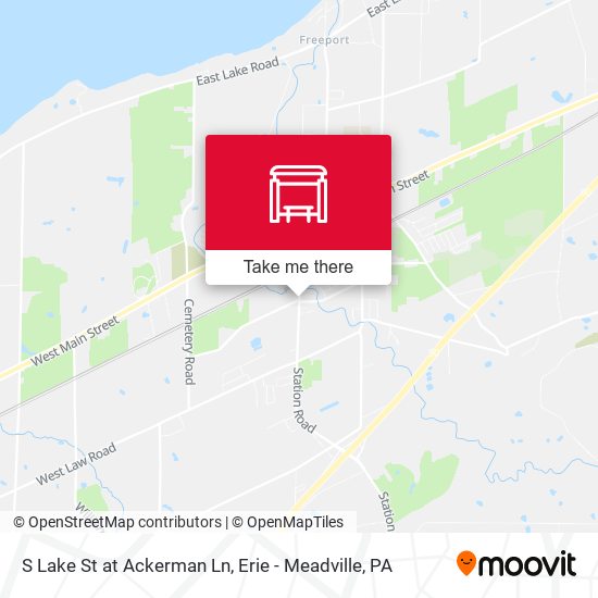 S Lake St at Ackerman Ln map