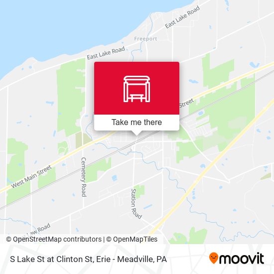 S Lake St at Clinton St map