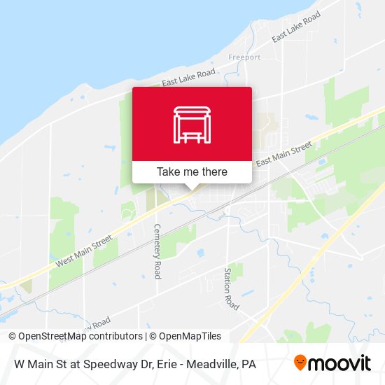 W Main St at Speedway Dr map