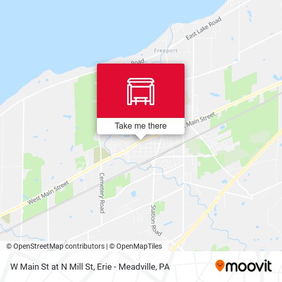 Mapa de W Main St at N Mill St