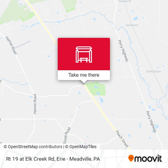 Rt 19 at Elk Creek Rd map