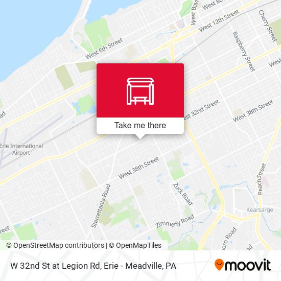 Mapa de W 32nd St at Legion Rd