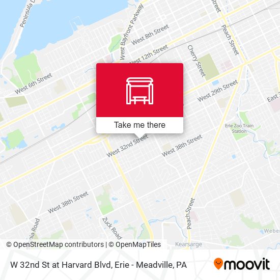 Mapa de W 32nd St at Harvard Blvd
