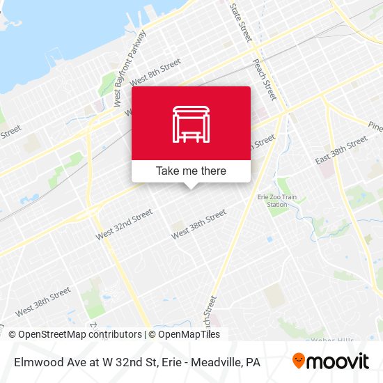 Mapa de Elmwood Ave at W 32nd St