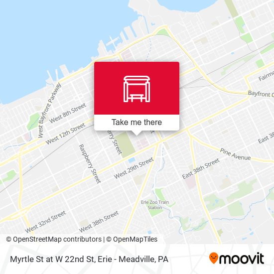 Mapa de Myrtle St at W 22nd St