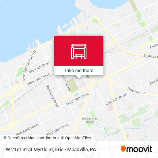 Mapa de W 21st St at Myrtle St