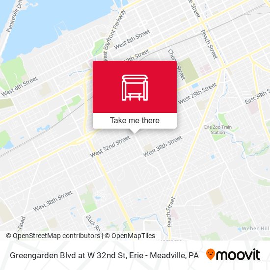 Greengarden Blvd at W 32nd St map