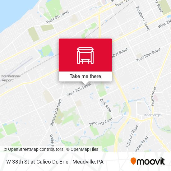 W 38th St at Calico Dr map