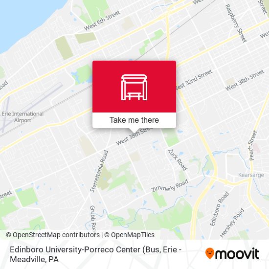 Edinboro University-Porreco Center map