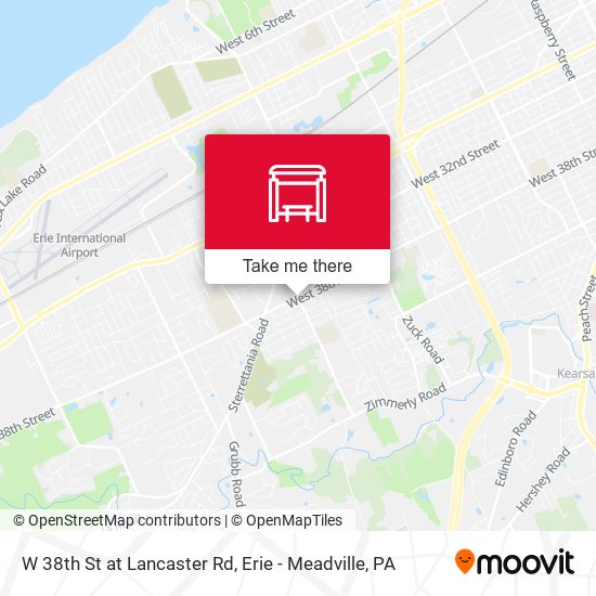 W 38th St at Lancaster Rd map