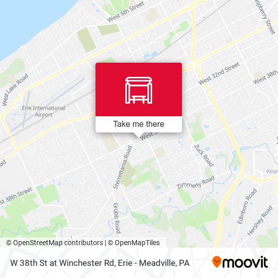 W 38th St at Winchester Rd map