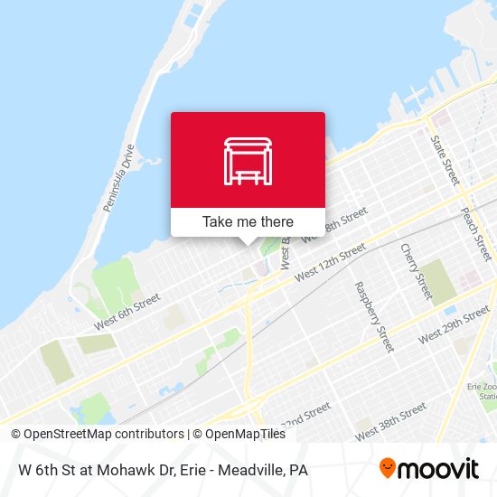 Mapa de W 6th St at Mohawk Dr