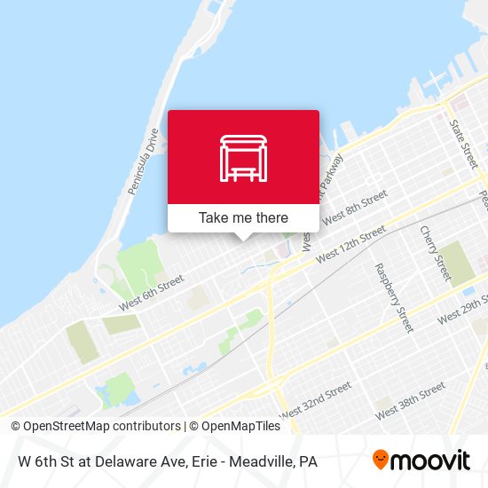 Mapa de W 6th St at Delaware Ave