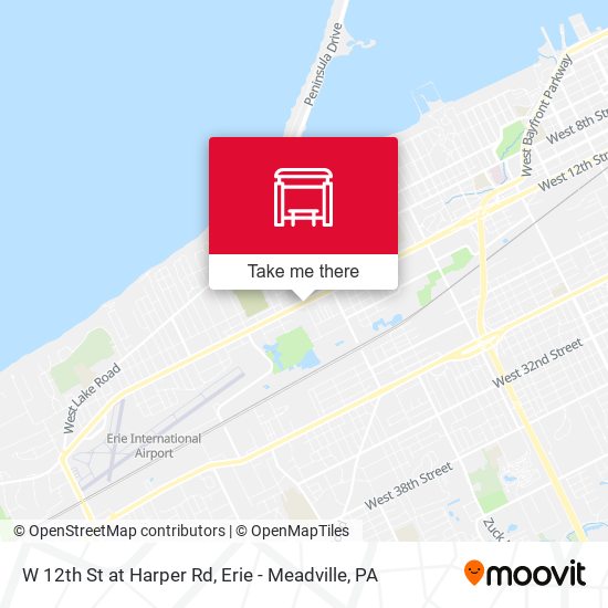 Mapa de W 12th St at Harper Rd
