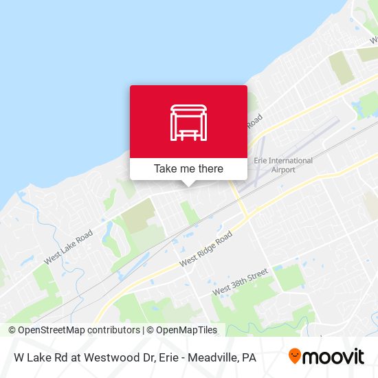Mapa de W Lake Rd at Westwood Dr