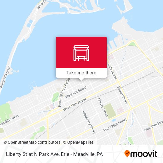 Liberty St at N Park Ave map