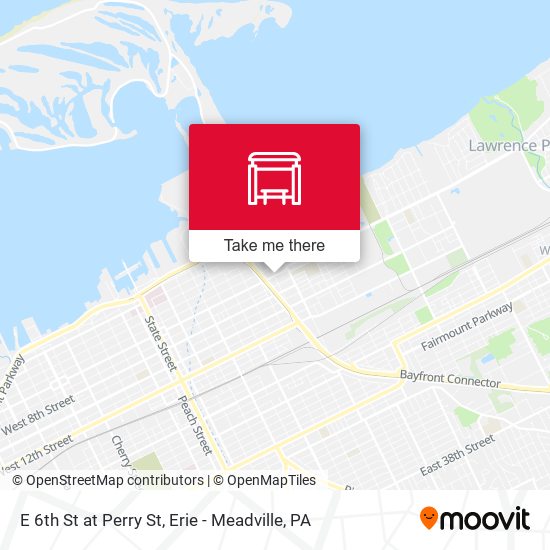 E 6th St at Perry St map