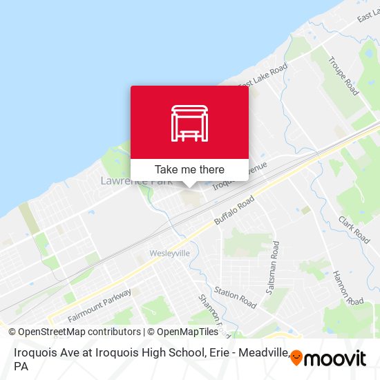Iroquois Ave at Iroquois High School map