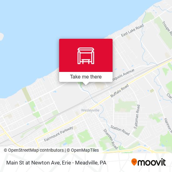 Main St at Newton Ave map