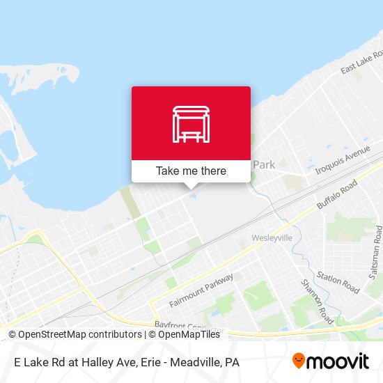 Mapa de E Lake Rd at Halley Ave