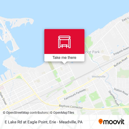 E Lake Rd at Eagle Point map
