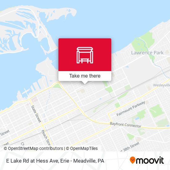 Mapa de E Lake Rd at Hess Ave
