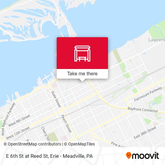 E 6th St at Reed St map