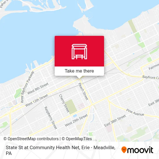 State St at Community Health Net map